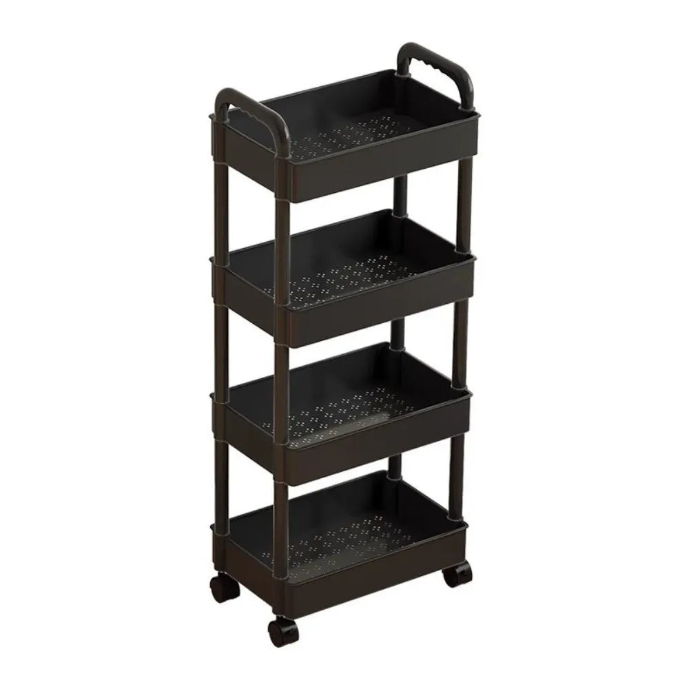 Mobile Storage Trolley – Large Capacity Snack & Kitchen Organizer Rack