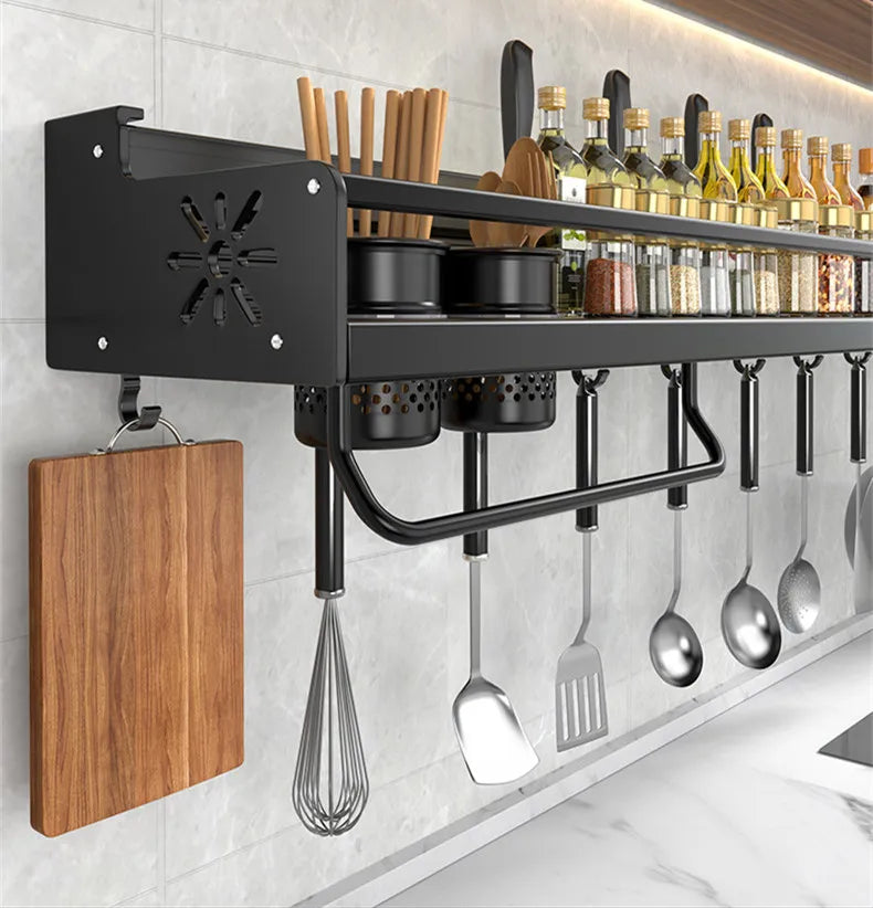 Kitchen Knife & Spice Organizer Rack