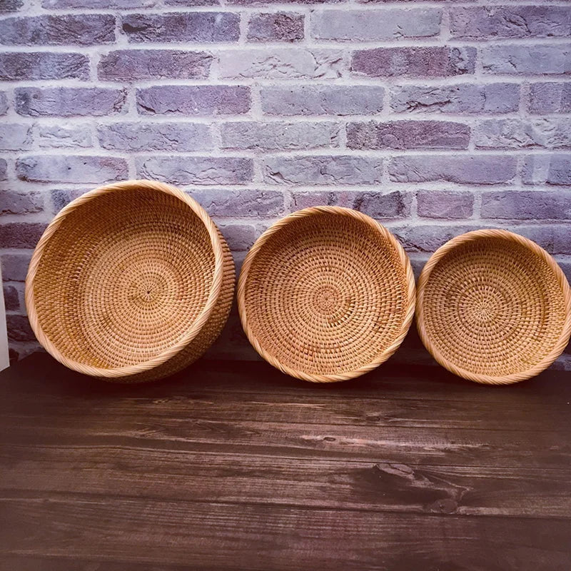 Handwoven Rattan Basket