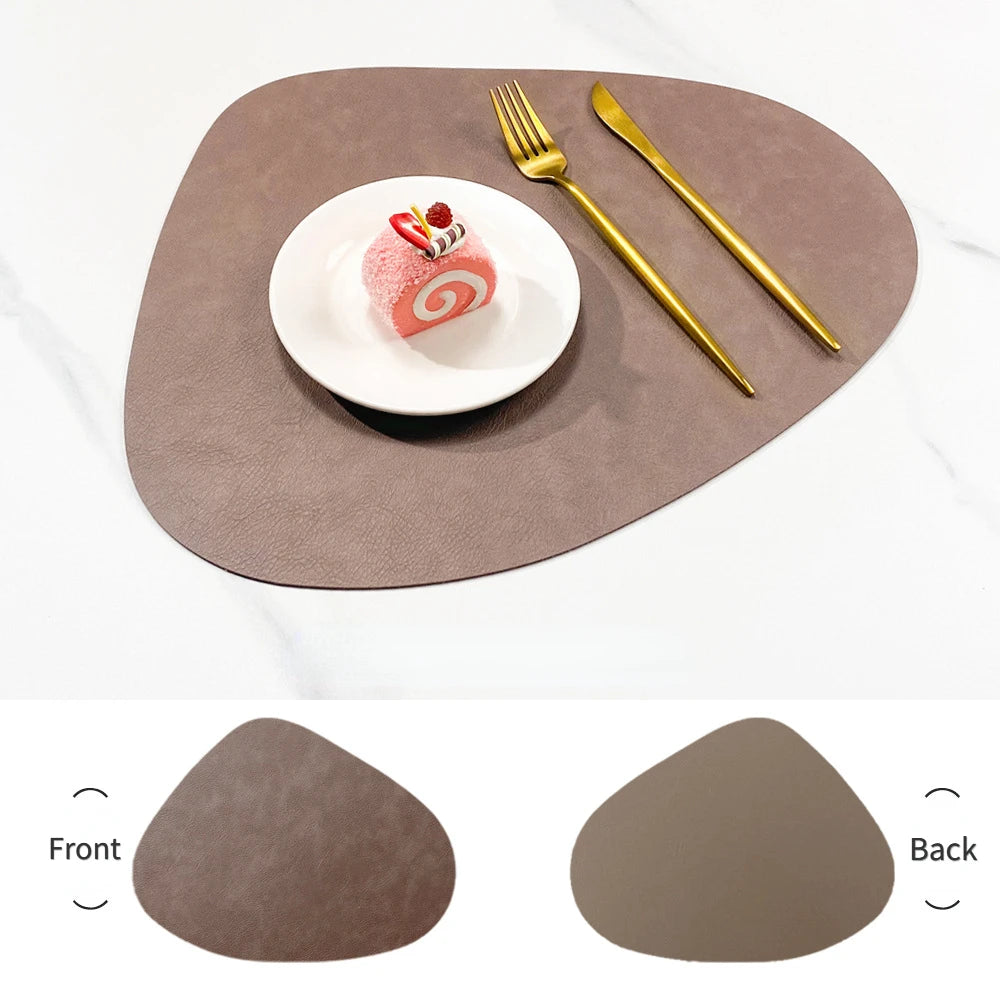 Nordic Style Leather Table Mat