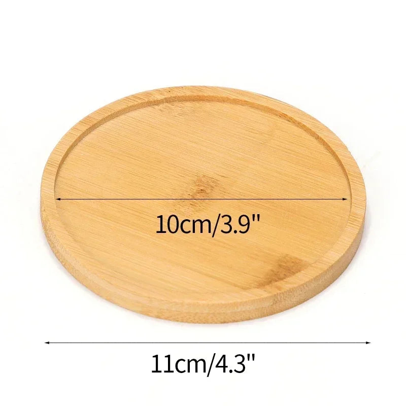 Natural Bamboo Coaster Tray